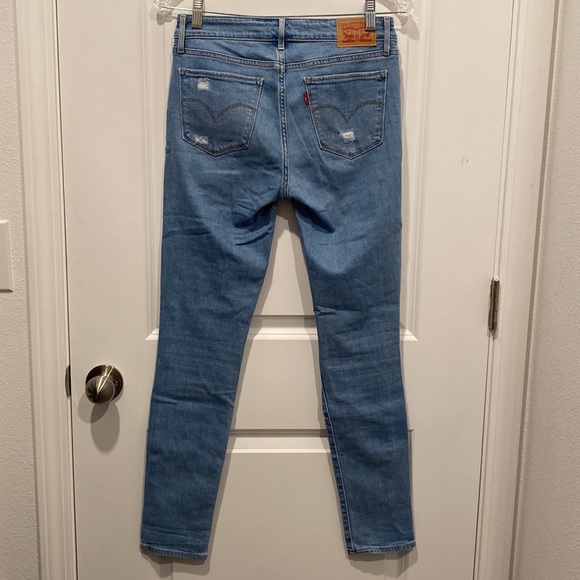 Levi’s 711 Distressed Skinny Jeans Size 27 - Picture 2 of 7
